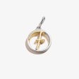 Initial F Charm, Two-Tone Discount