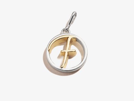 Initial F Charm, Two-Tone Discount