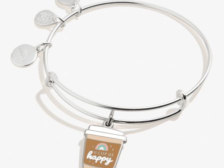 A Cup of Happy  Charm Bangle Bracelet Supply