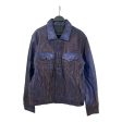 DIESEL L-NHILL Leather Jkt L Purple Lambskin Hot on Sale