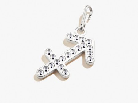 Sagittarius Zodiac Pavé Crystal Charm For Cheap