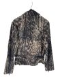 john varvatos Leather Jkt 52 Fur BRW Animal Pattern CHELSEA BIKER JCKT Cheap