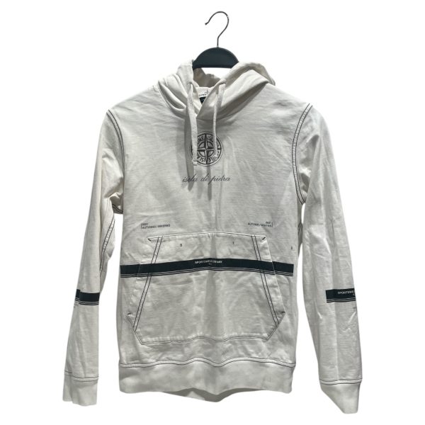 STONE ISLAND Hoodie S All Over Print WHT isola di pietra Discount