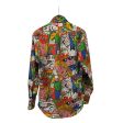 ERL LS Blouse M All Over Print Cotton MLT COMIC BOOK SHIRT Fashion