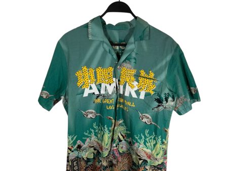 AMIRI Polo Shirt Cotton MLT All Over Print under the sea For Cheap