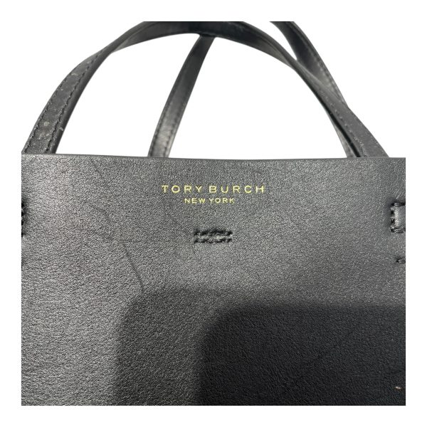 TORY BURCH Bag Leather BLK block tote Discount