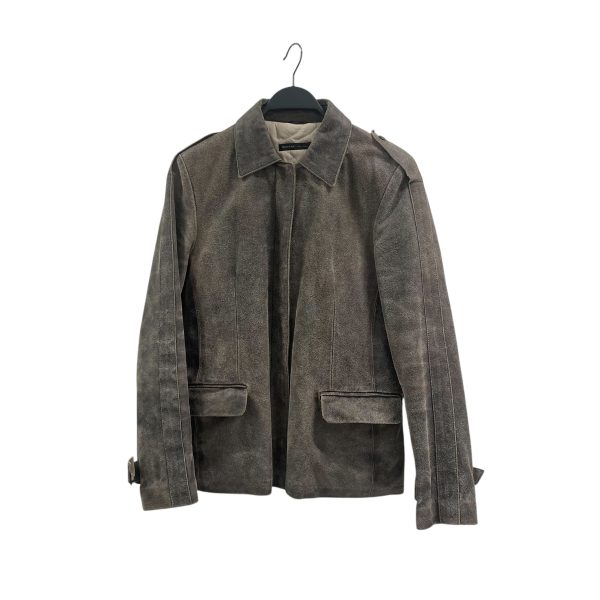 RUDSAK Riders Jkt (S) M Leather GRY Animal Pattern TREATED LEATHER SUEDE BKRZIP Hot on Sale