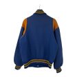 Vintage UNKNOWN TrackVarsityJkt Blue Wool Online Hot Sale