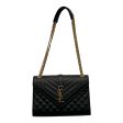 YVES SAINT LAURENT Bag Leather BLK Medium Envelope Shoulder Bag Discount