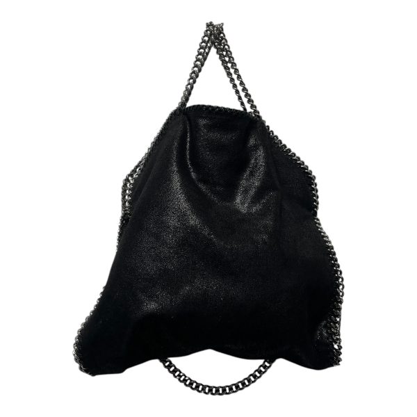 STELLAMcCARTNEY Tote Bag Border Cotton BLK FALABELLA CHAIN STRAPS For Discount