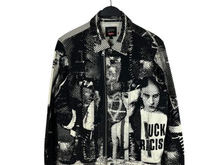 Supreme Jean Paul Gaultier Jacket S Cotton BLK All Over Print half tone zip jacket Supply