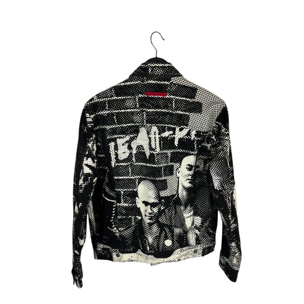 Supreme Jean Paul Gaultier Jacket S Cotton BLK All Over Print half tone zip jacket Supply