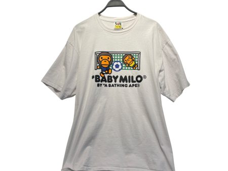 A BATHING APE T-Shirt XXXL Cotton WHT Graphic  Online now