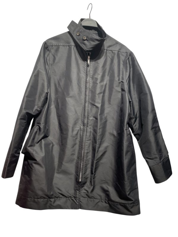 Rick Owens Trench Coat LG BLK  For Sale