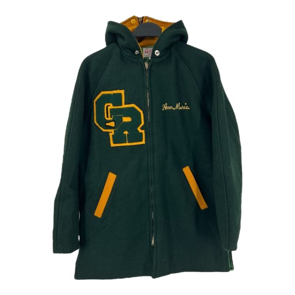 Gorga ATHLETIC WEAR  Baseball Jkt Green Wool  For Discount