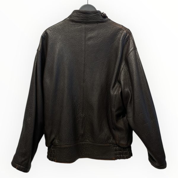 Douglas Leather Jkt XXL Leather BRW Vintage The Douglas Button on Sale