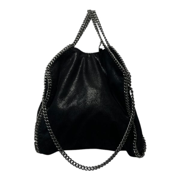 STELLAMcCARTNEY Tote Bag Border Cotton BLK FALABELLA CHAIN STRAPS For Discount