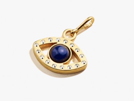 Evil Eye Pavé Crystal + Sodalite Charm Discount