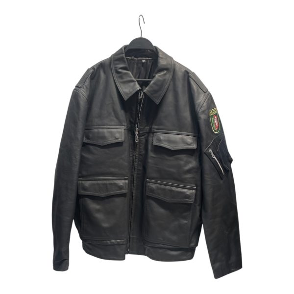 Beckumer Leder  Leather Jkt 54 Leather BLK Polizei Supply