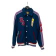 KIDSUPER STUDIOS Jacket M Wool BLU Graphic Neighborhood Varsity Online Hot Sale