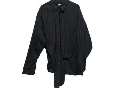 BALENCIAGA LS Shirt 36 Cotton BLK Balenciaga Black LS Button Online