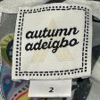 Autumn Adeigbo  LS Blouse 2 Animal Pattern Cotton SLV Butterfly Open Shoulder Blouse Sale