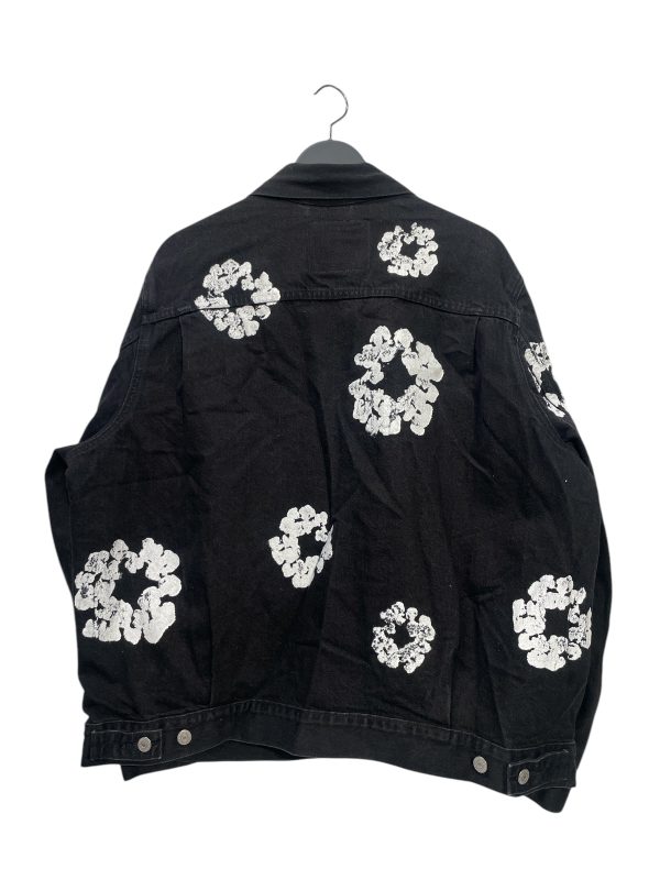 DENIM TEARS Denim Jkt XL Denim BLK All Over Print COTTON WREATH JACKET Online Sale