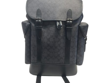 COACH Backpack Monogram Leather BLK All Over Print Online Hot Sale