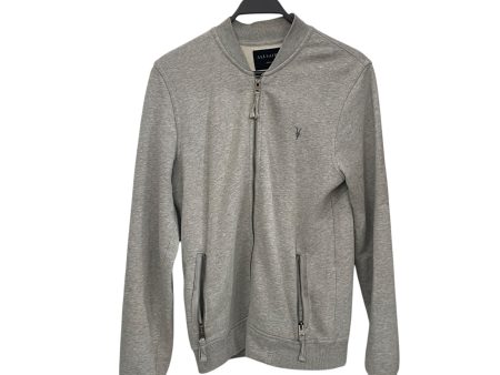 ALLSAINTS Blouson S Cotton GRY french terry zip up jacket Discount