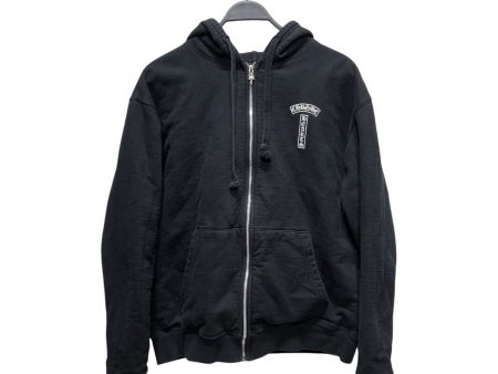 CHROME HEARTS Zip Up Hoodie XL Cotton BLK T LOGO (THERMAL ZIP UP) Online now