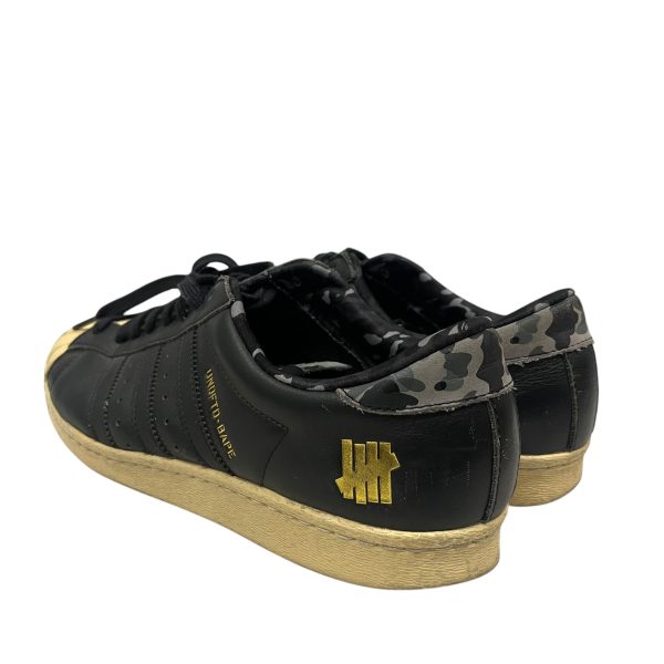 adidas A BATHING APE UNDEFEATED Low-Sneakers US 9.5 Camouflage Leather BLK Superstar on Sale