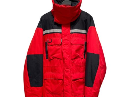 BALENCIAGA Puffer Jkt 48 Polyester RED HIGH NECK PARKA Discount