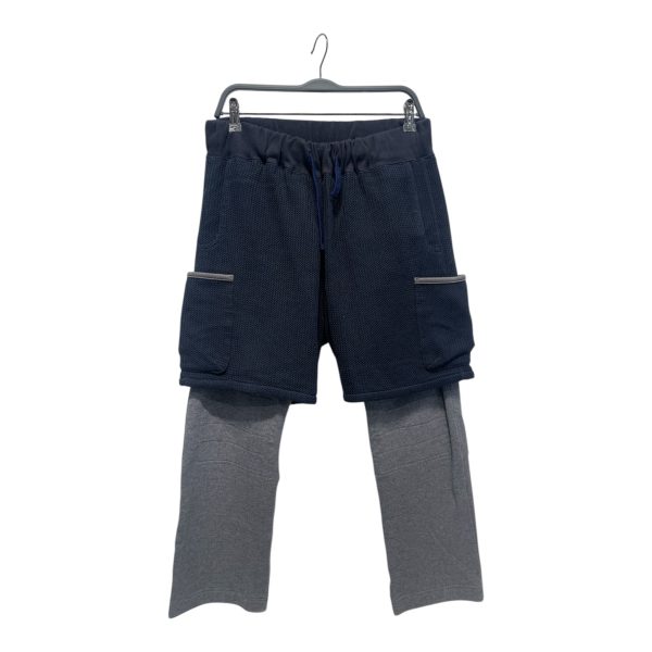 Sasquatchfabrix. Pants L Cotton NVY Hybrid Sweatpants Shorts on Sale