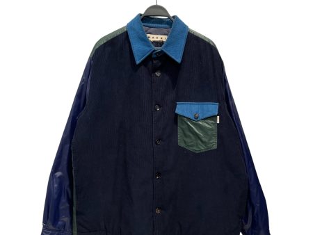 MARNI Jacket 56 Cotton NVY Shirt Jacket Discount