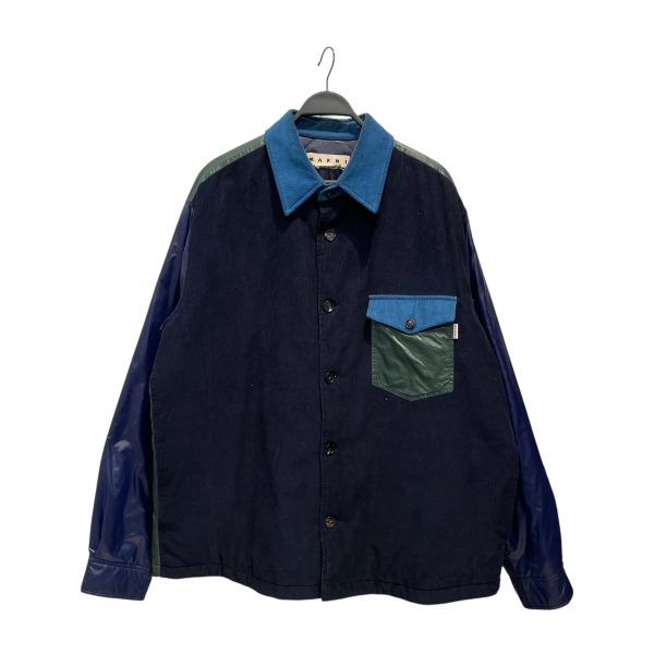 MARNI Jacket 56 Cotton NVY Shirt Jacket Discount