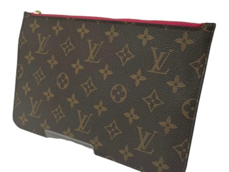 LOUIS VUITTON Pouch All Over Print Leather BRW PINK LINING NEVERFULL CA3199 Online Sale