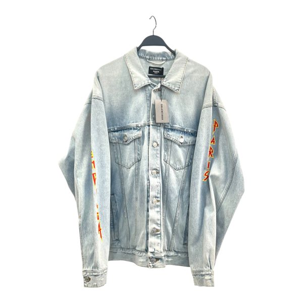 BALENCIAGA Denim Jkt 2 Denim IDG Graphic oversized jacket orgnic jp twi For Cheap