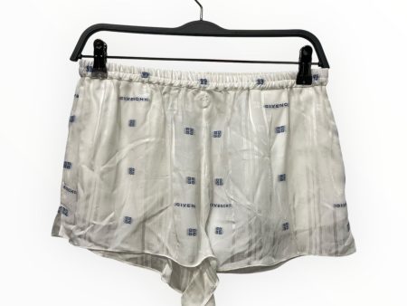 GIVENCHY Shorts M All Over Print Silk WHT 4G GIVENCHY LOGO Discount