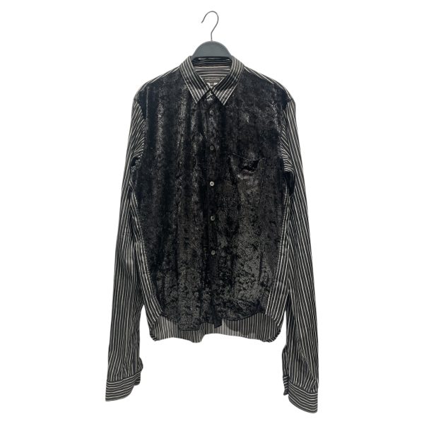 COMME des GARCONS HOMME PLUS LS Shirt S Cotton BLK Stripe cdg Button down Online Sale