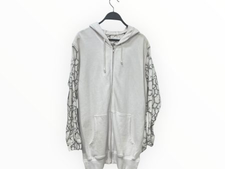 COMME des GARCONS SHIRT Zip Up Hoodie S All Over Print Cotton WHT KAWS PRINT ALL OVER Discount