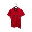 Ferrari SS Blouse S Graphic Cotton RED black 3 4 zip Online Hot Sale