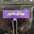 Fucking Awesome Jacket M Acrylic BLK Embossed Vinyl Jkt Fashion