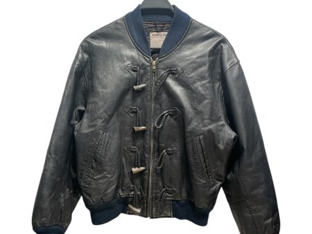 KANSAI YAMAMOTO Leather Jkt M Leather BLK Animal Pattern  For Sale