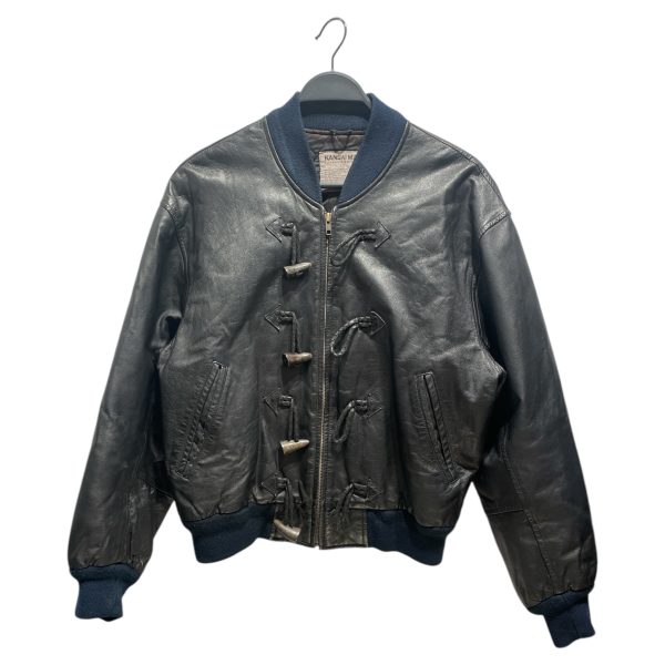 KANSAI YAMAMOTO Leather Jkt M Leather BLK Animal Pattern  For Sale