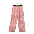 Palm Angels Pants L Silk PNK Joggers Floral Pattern  For Discount