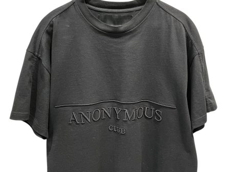 ANONYMOUS CLUB T-Shirt S Cotton BLK HERITAGE EMBROIDERED Sale