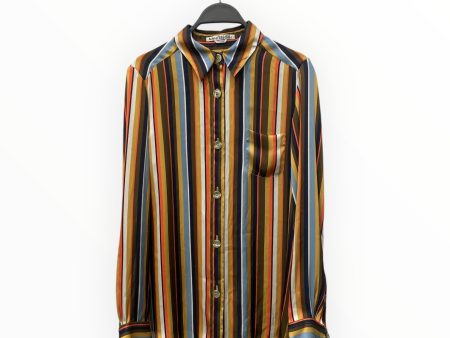 Acne Studios LS Shirt 34 Polyester YEL Stripe  Discount