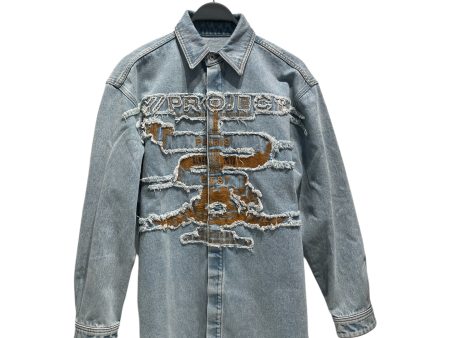 Y PROJECT Denim Jkt M Denim GRY All Over Print  Online Hot Sale