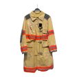 Calvin Klein 205W39NYC Trench Coat M Cotton IVR Stripe FIREMAN Online Hot Sale