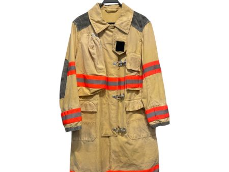 Calvin Klein 205W39NYC Trench Coat M Cotton IVR Stripe FIREMAN Online Hot Sale